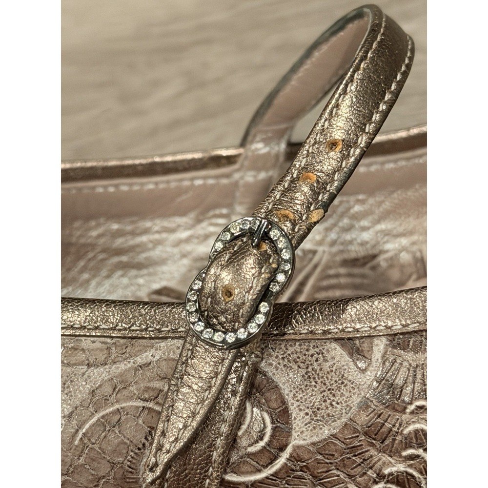 GA2 BeautiFeel Brown Leather Embroidered Mary janes Flats Women's 39 (8-8.5 US) - Picture 9 of 9